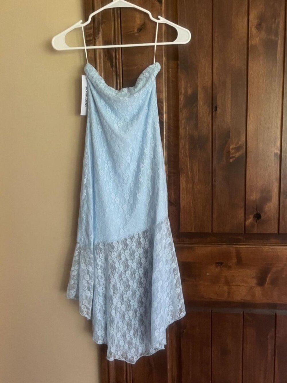 Princess Polly Nonchalant Strapless Midi Dress Blue